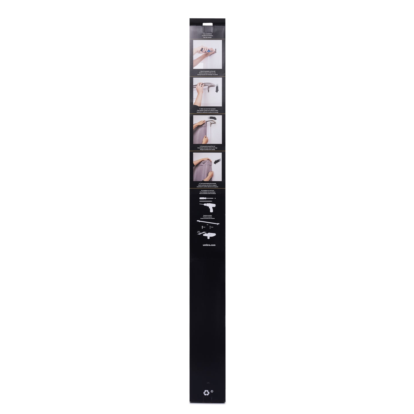トワイライト ダブル カーテンロッド 121.9～223.5cm ニッケル