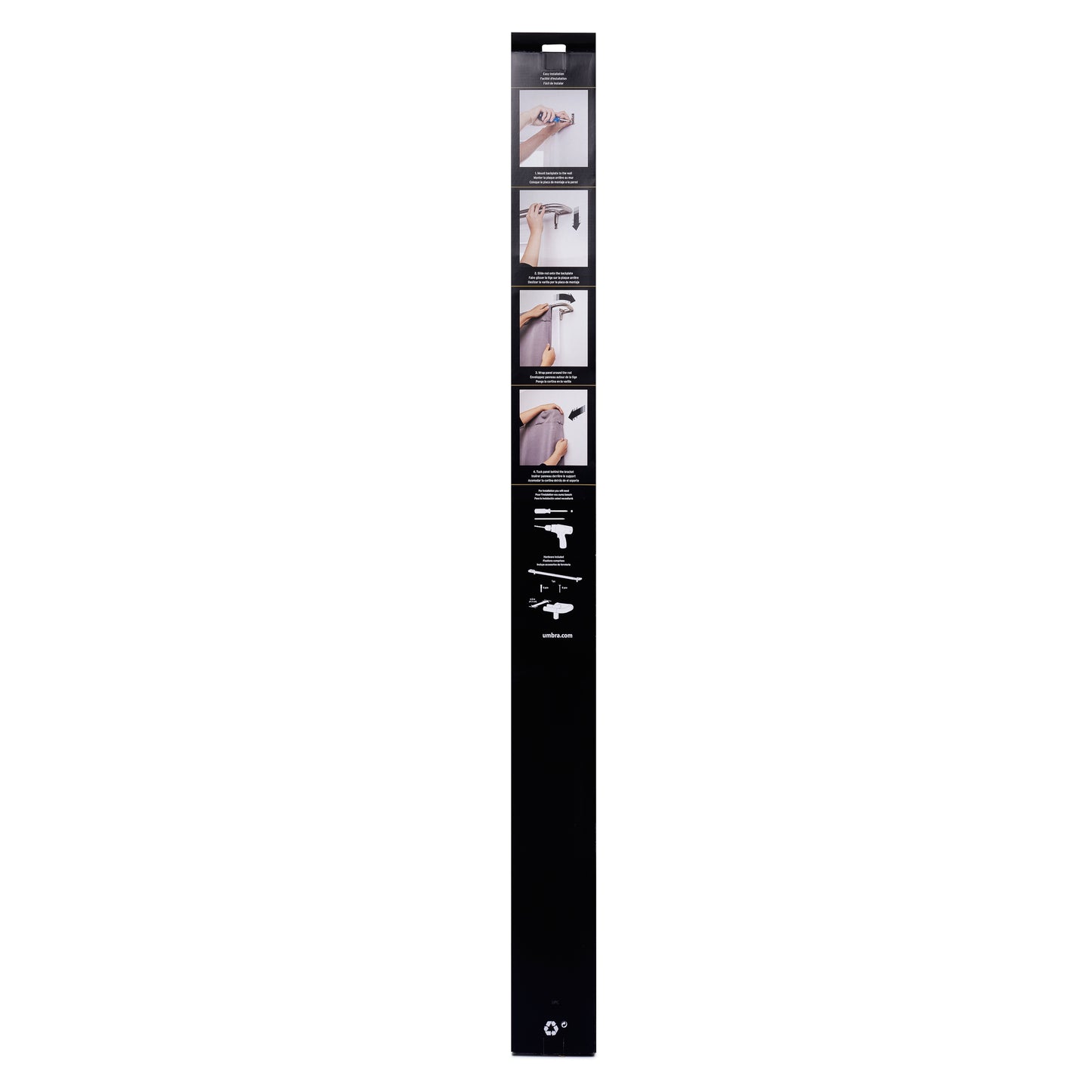 トワイライト ダブル カーテンロッド 223.5～365.7cm ニッケル