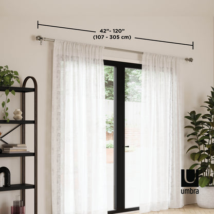 ブロッサム カーテンロッド 107-305cm ニッケル