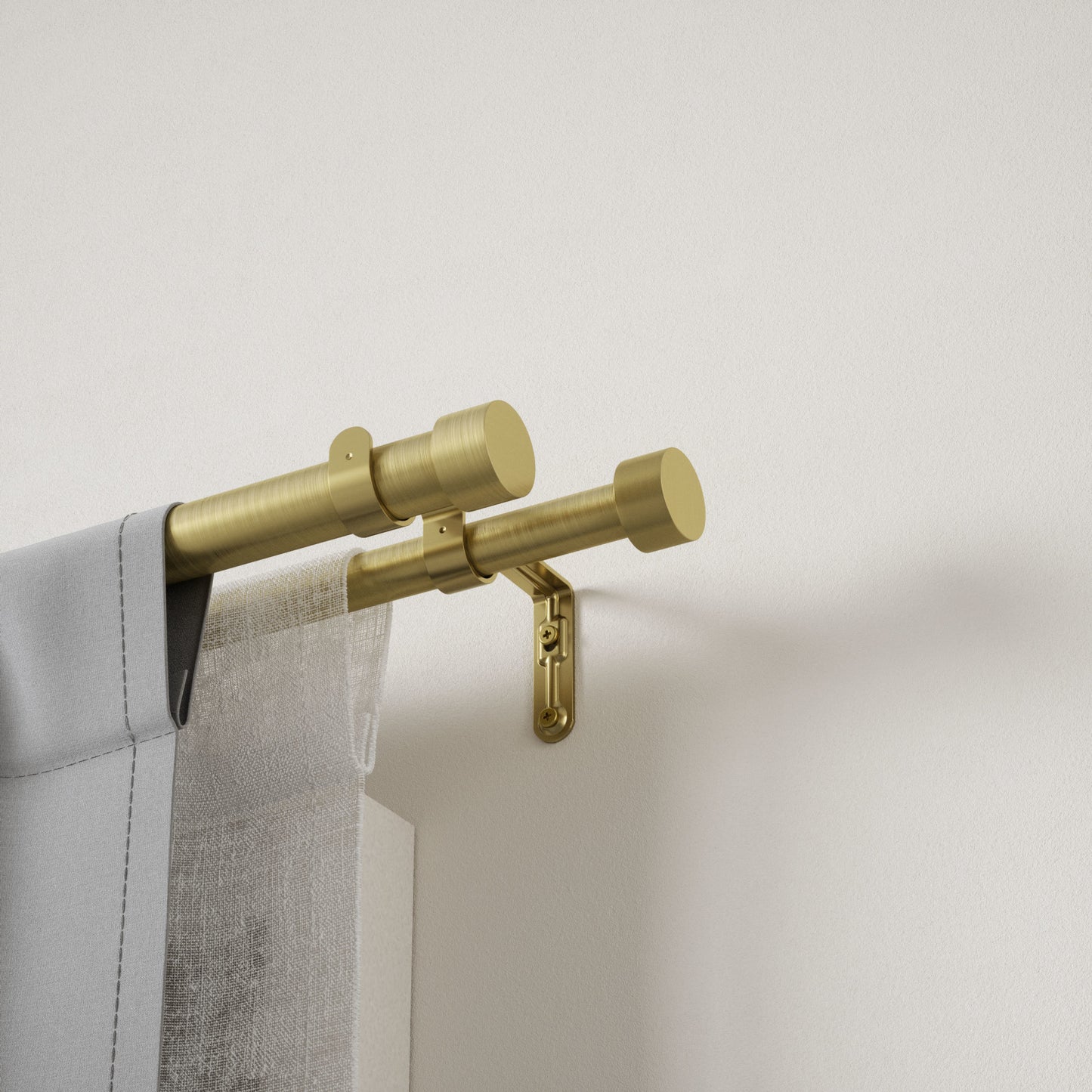 カッパ ダブルカーテンロッド 304.8-457.2cm