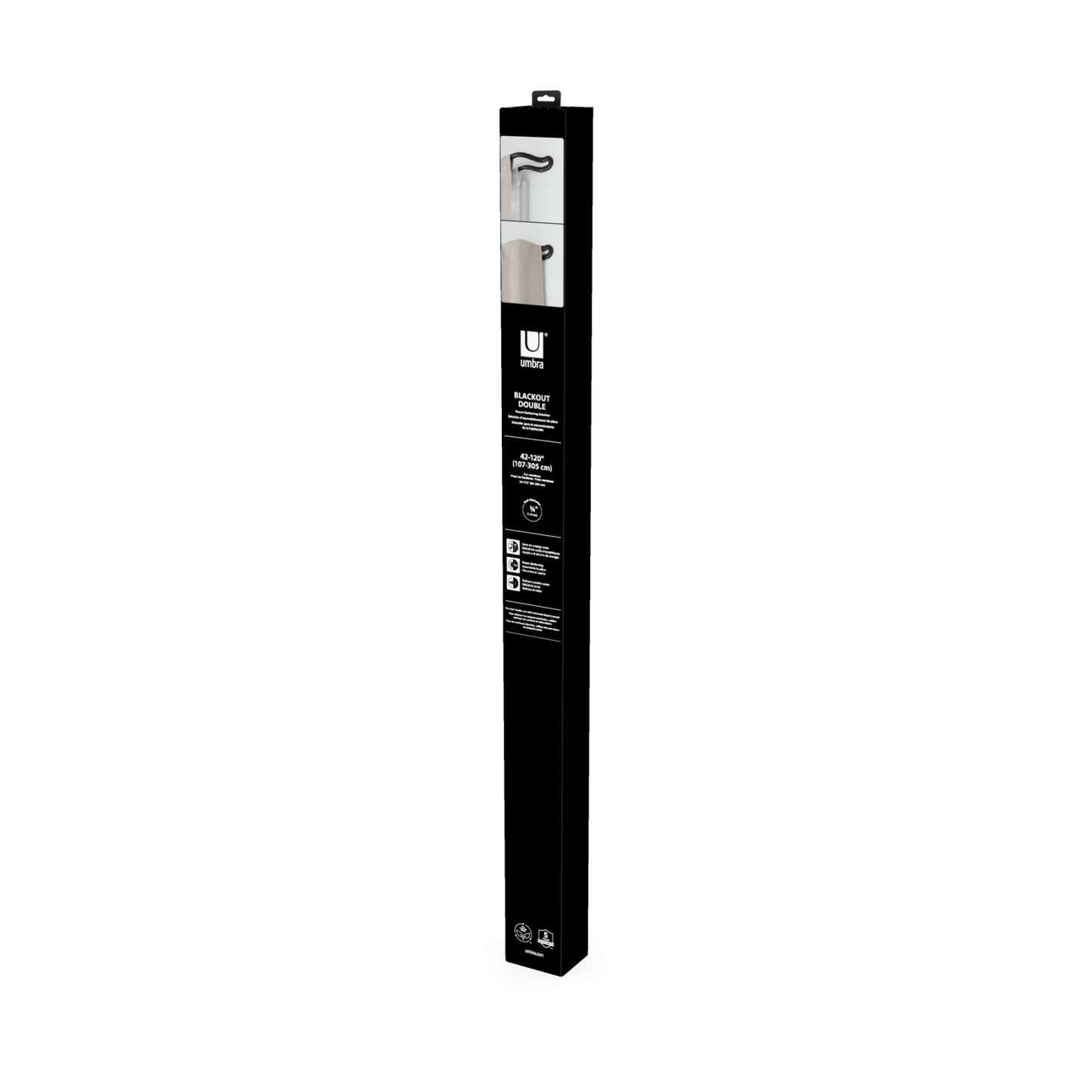 ミッドナイト ダブル カーテンロット 107-305cm