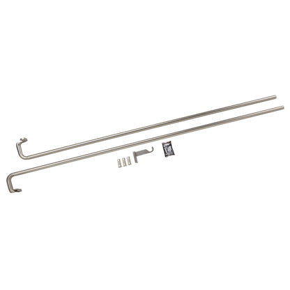 トワイライト カーテンロッド 121.9-223.5cm ニッケル